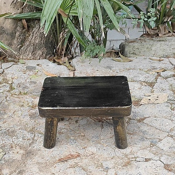 Solid wood footstep, small wooden stool, small low stool, small stool, living room storage, flower rack, elevated height, small stool, laundry and shoe changing